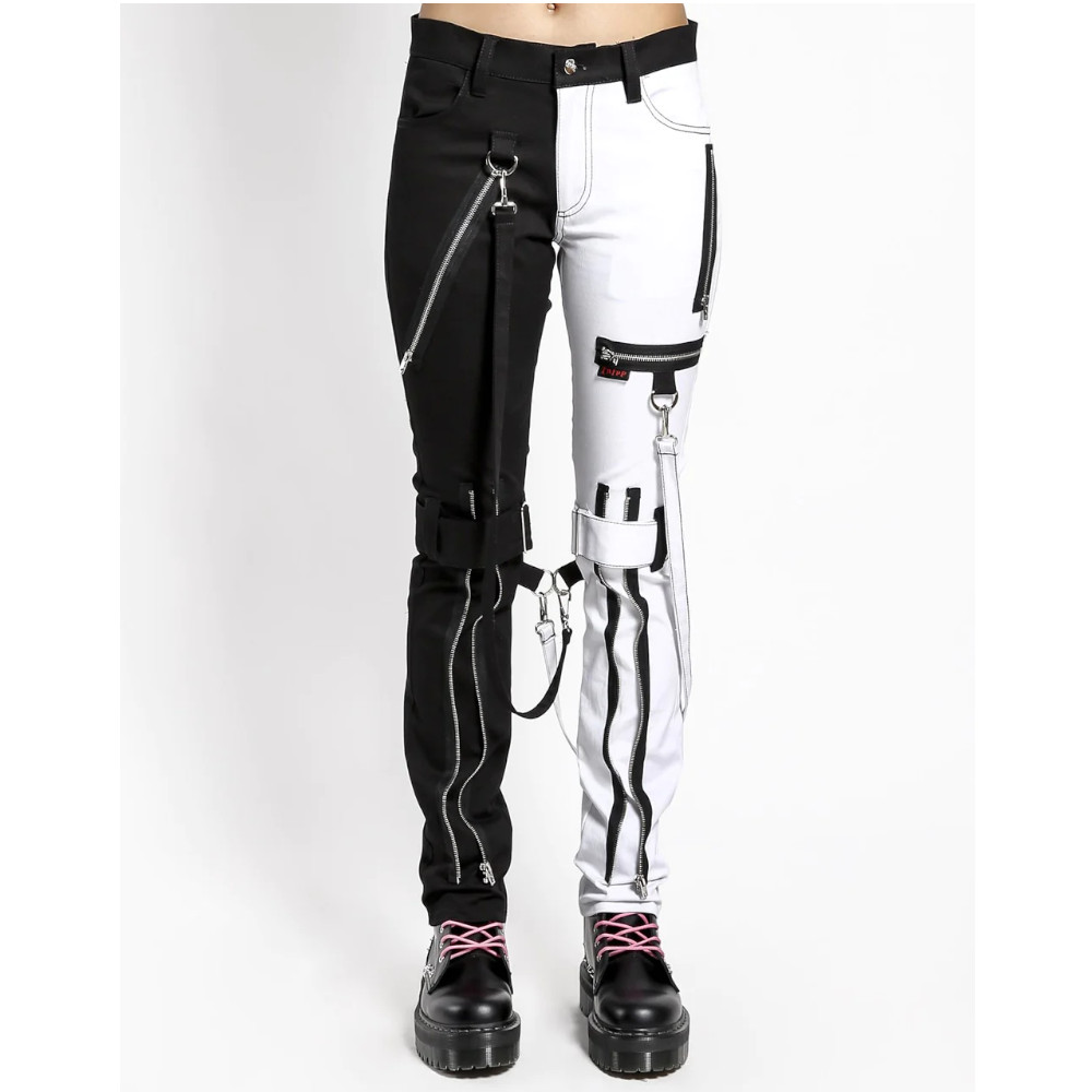 Tripp NYC - Split Leg Bondage Pants standard fit - Black/White